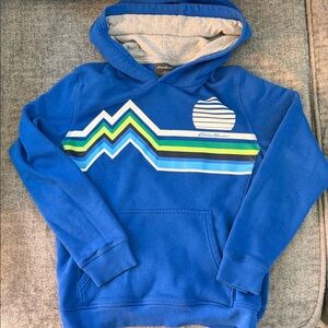 Eddie Bauer Blue Kids Hoodie with Stripes